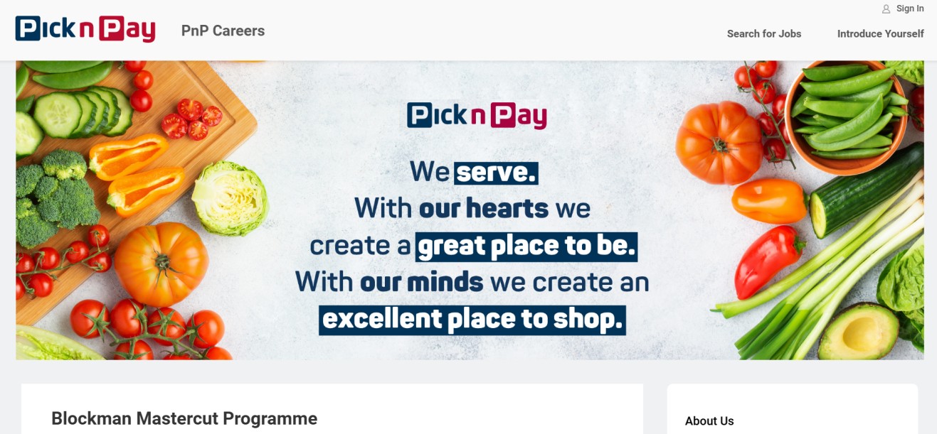 Pick n Pay Blockman MasterCut Programme - Apprentice to Artisan For Unemployed Youths