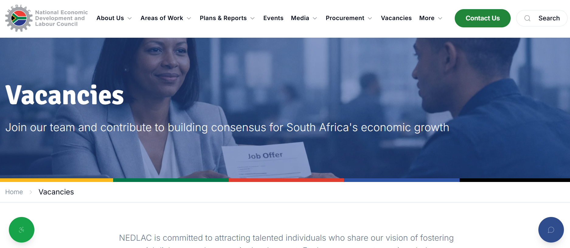 Matric No Experience Jobs Plug! National Economic Development and Labour Council (NEDLAC) is Recruiting 120 Facilitators & 120 Rapporteurs