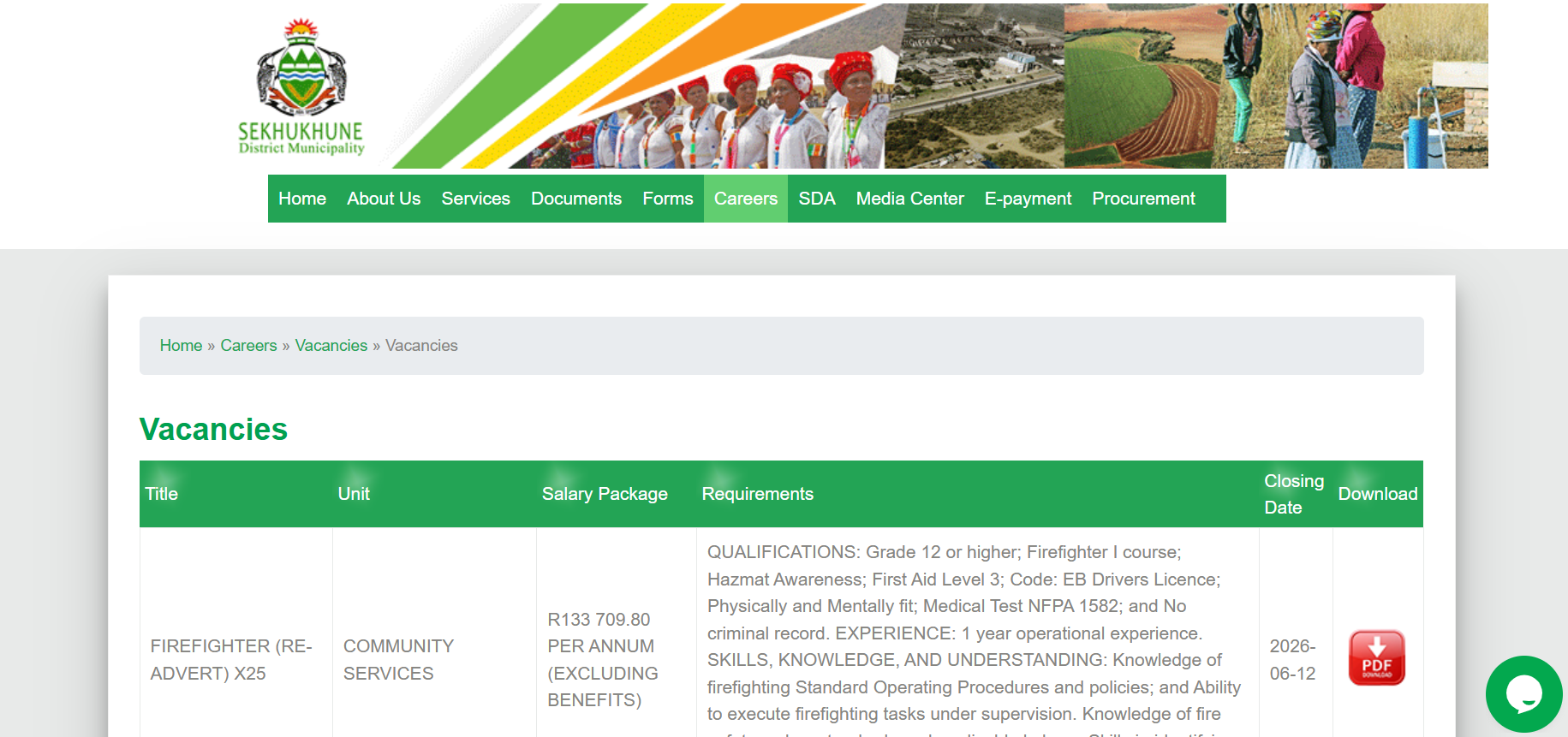 x397 EPWP Pump Operators Required at Sekhukhune District Municipality - Grade 7 Jobs