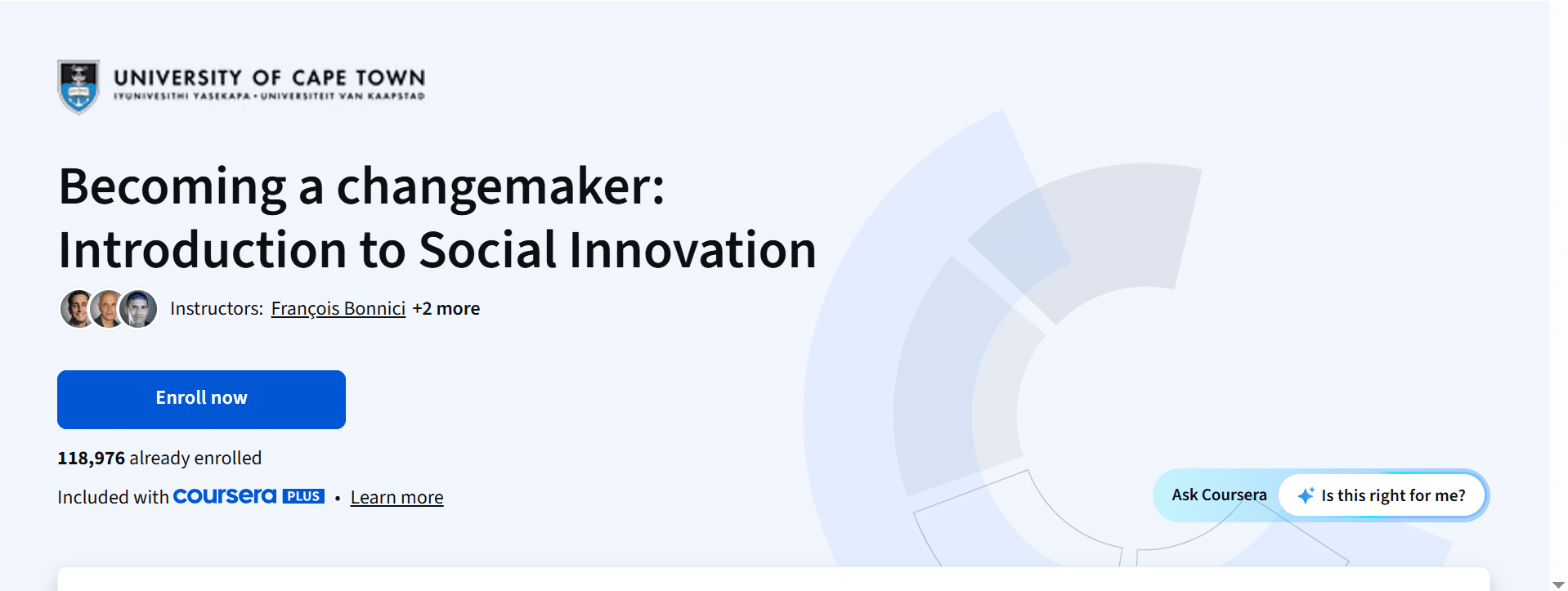 UCT Free Online Course on Becoming a changemaker: Introduction to Social Innovation