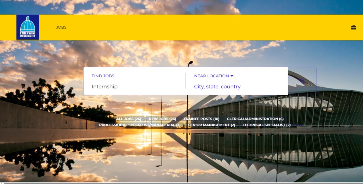 x8 EThekwini Metropolitan Municipality Internships Currently Receiving Applications