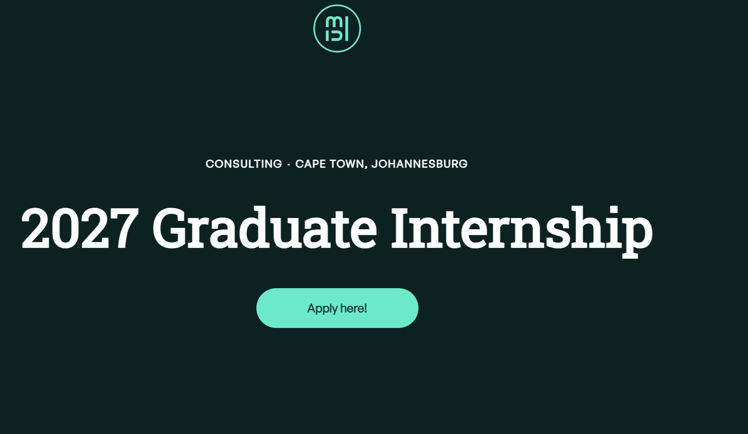 Inlumi South Africa 2027 Graduate Internship Opportunity